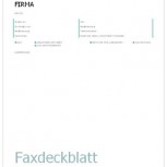 Office Vorlage Fax Deckblatt Zum Gratis Download
